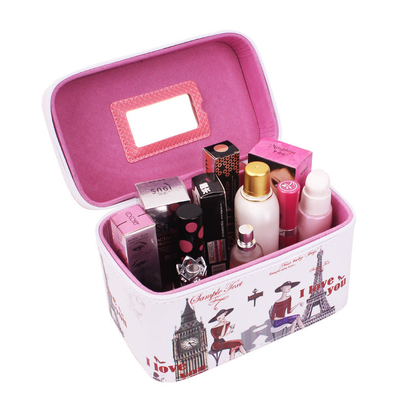 Manufacturer Korean lovable hand-held cosmetic bag waterproof travel package make-up toolbox