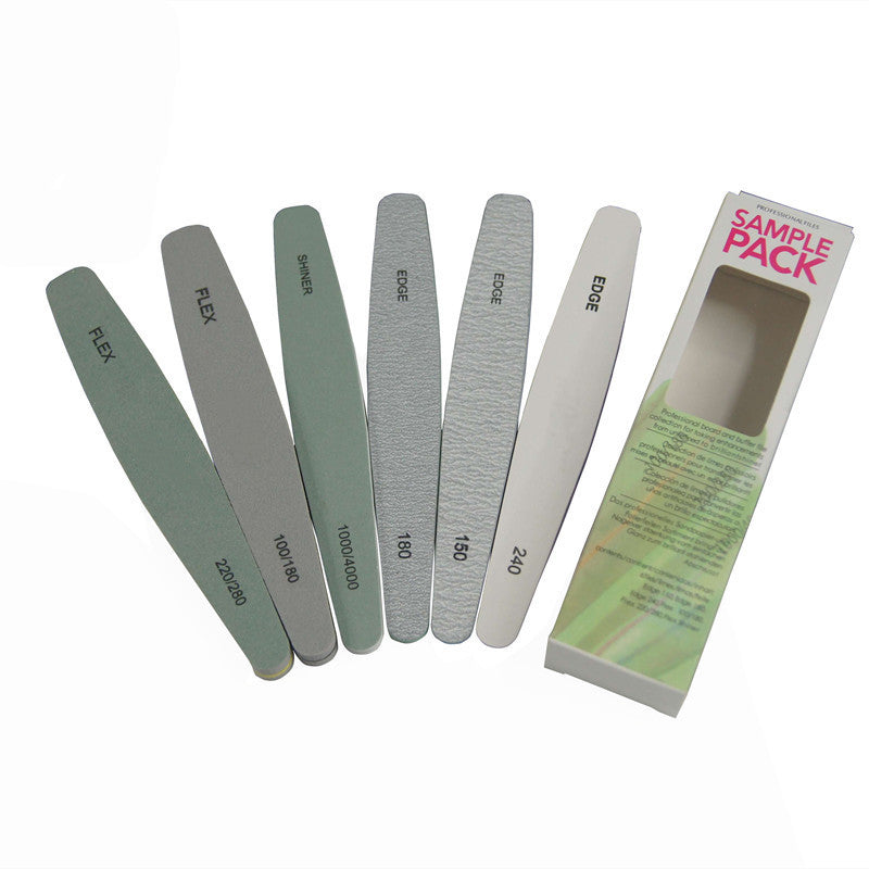 Nail File 6 Piece Nail Set Sponge Polishing Strip Nail Polishing