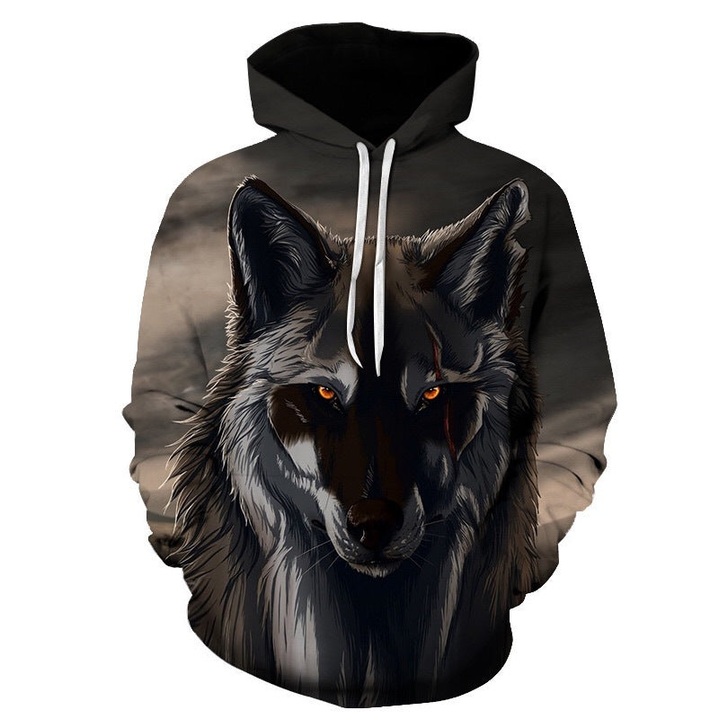 Men's 3D Digital Printing Hooded Sweater