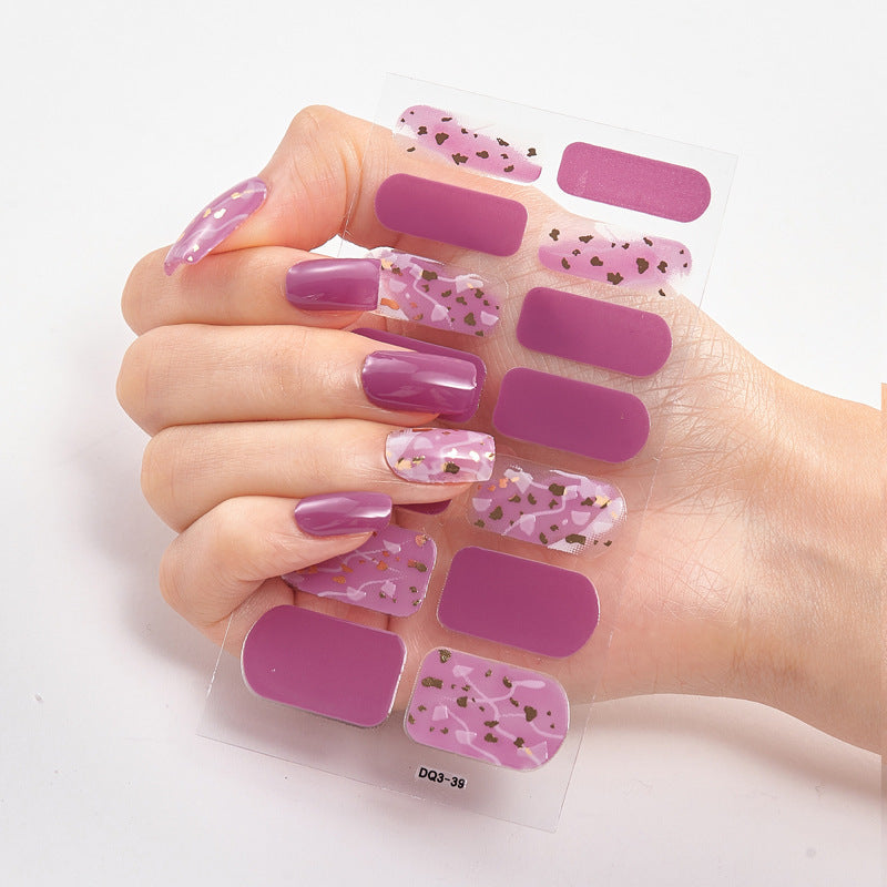 Laser Bronzing Craft Nail Applique Nail Sticker