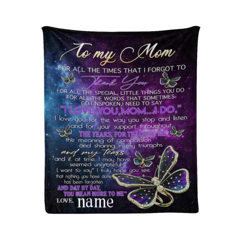 Personalized Soft Blanket With Name For My Mother