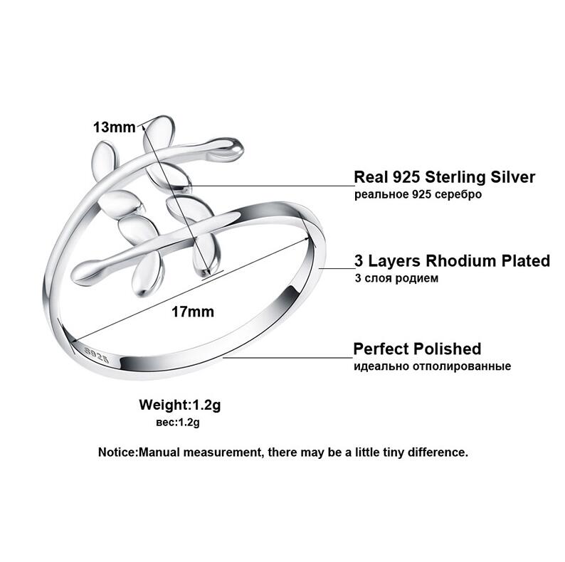 925 Sterling Silver Jewelry adjustable Band Women Wedding Rings for the party