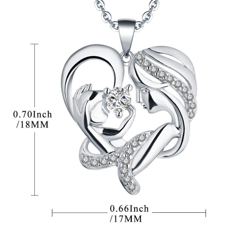 Micro-set pendant necklace female jewelry