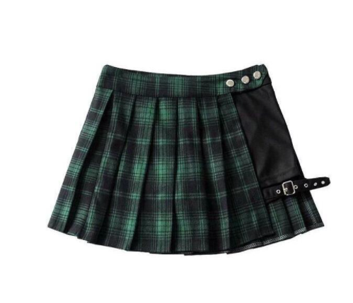 Work Clothes Plaid Skirt Female Summer Cool Girl Wear A Tactical Skirt