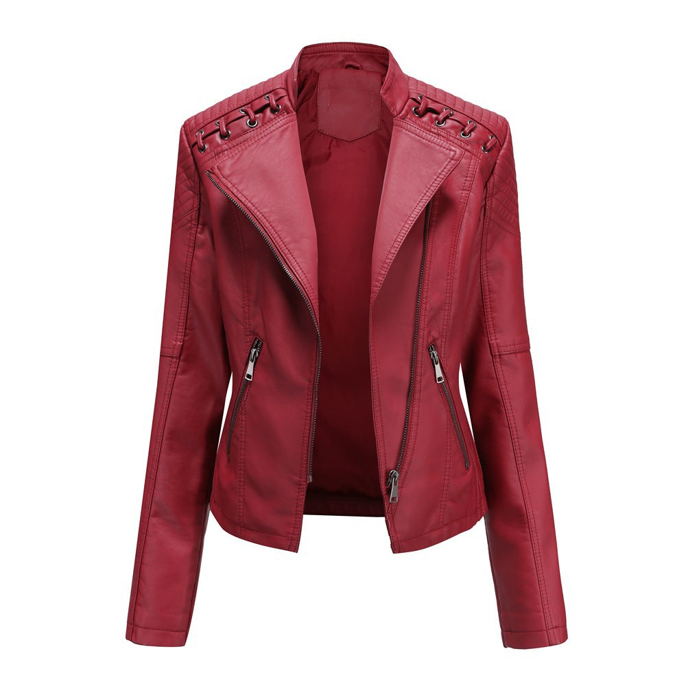 Women's Leather Short Jacket