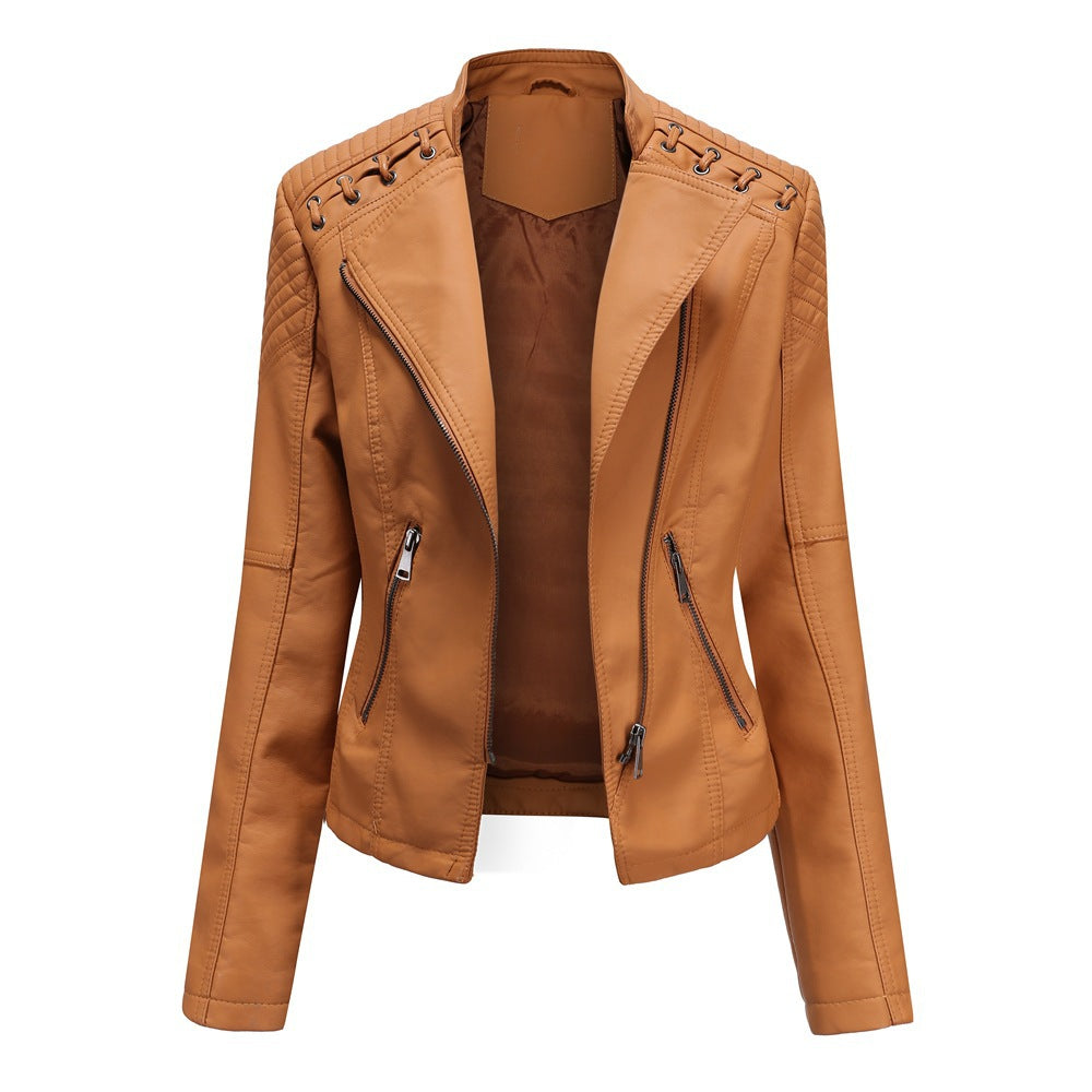 Women's Leather Short Jacket