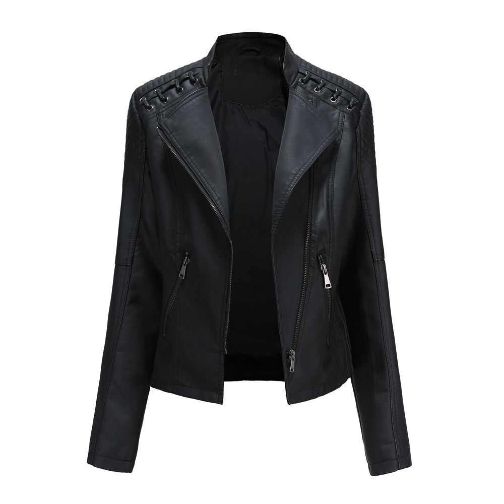 Women's Leather Short Jacket