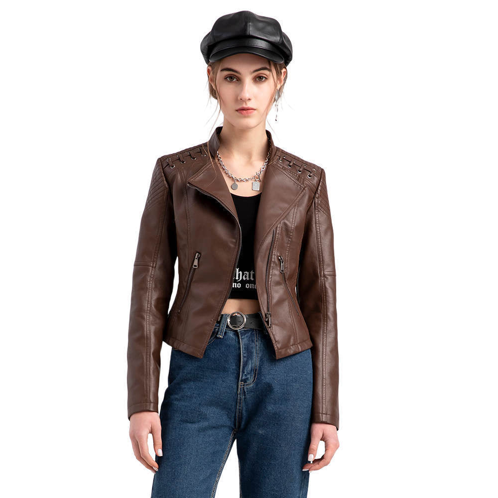 Women's Leather Short Jacket