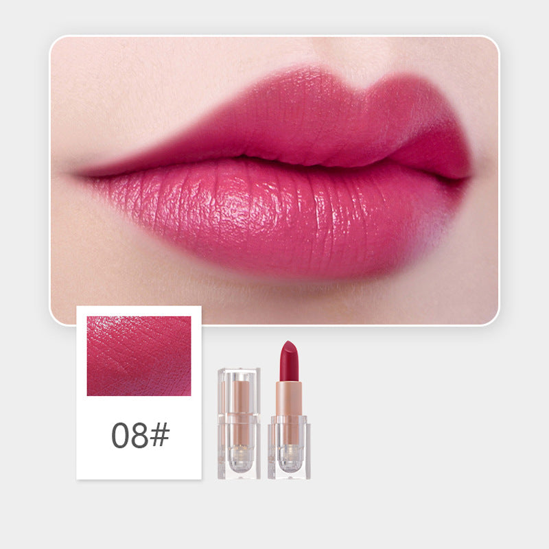 Matte Finish Crystal Square Tube Lipstick