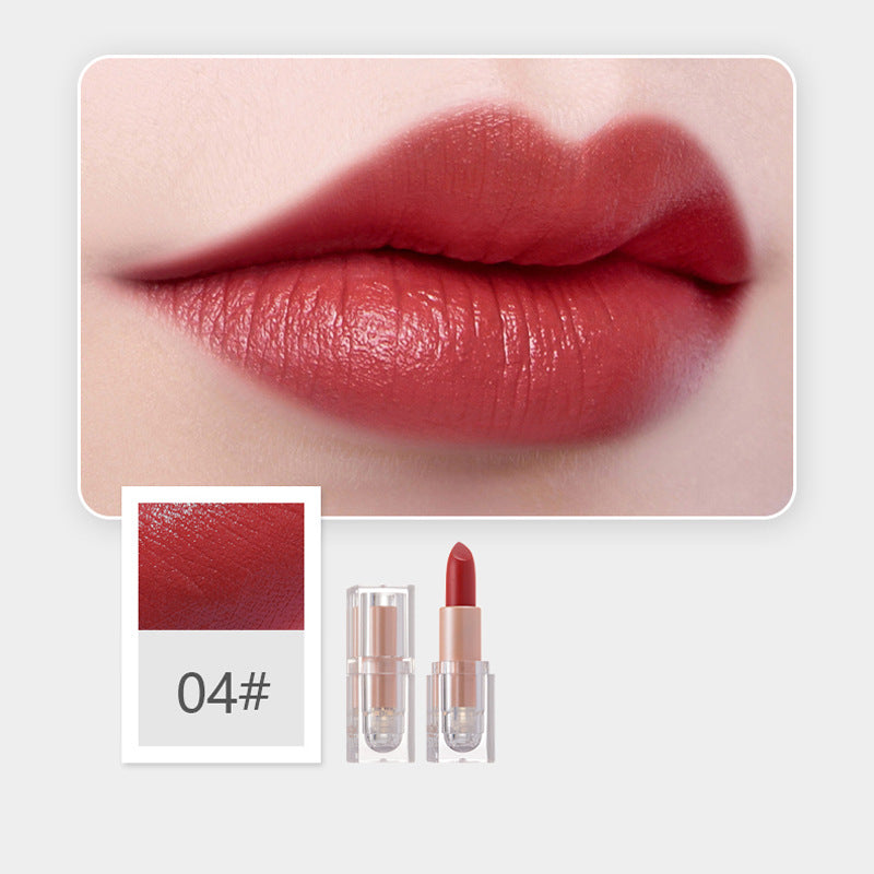 Matte Finish Crystal Square Tube Lipstick