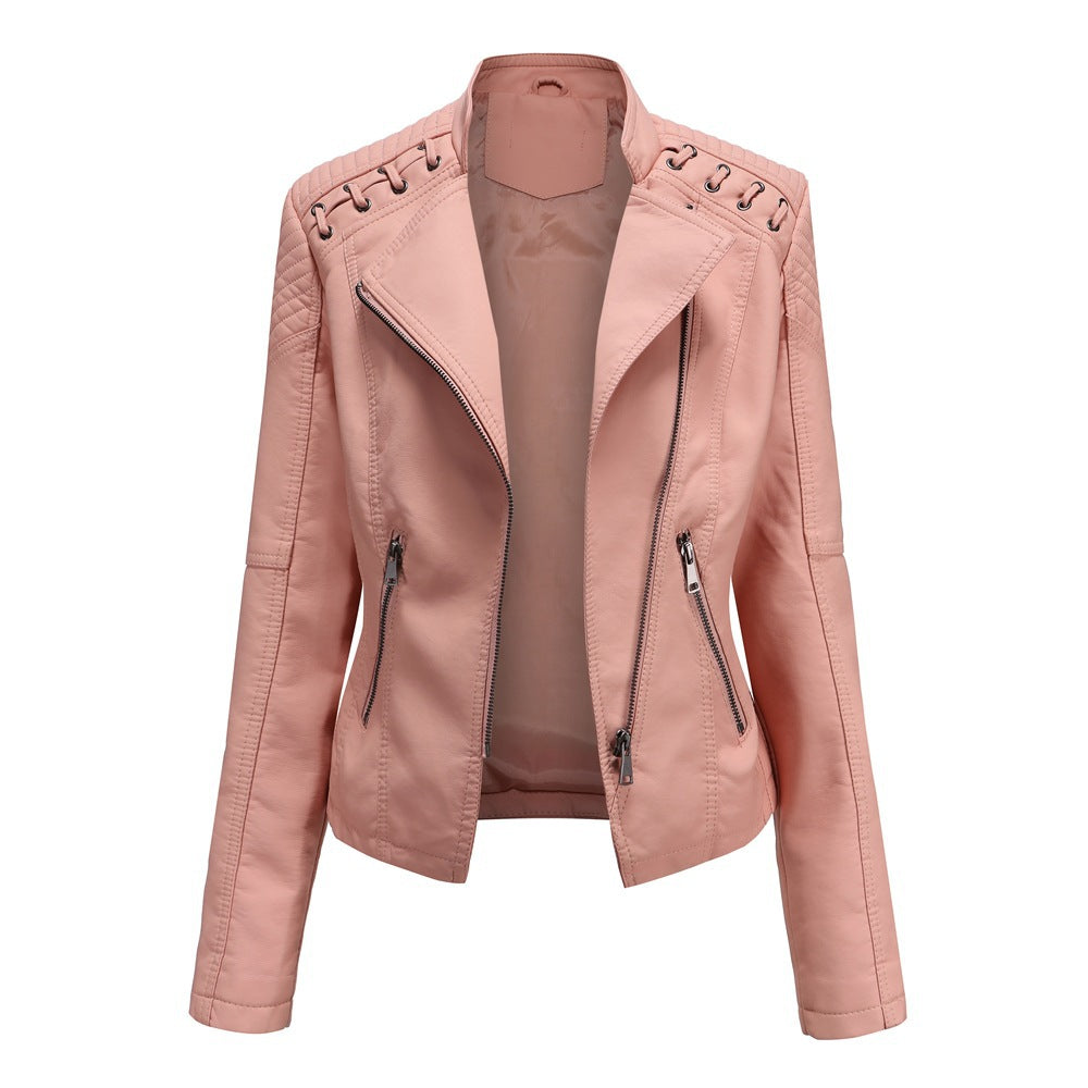 Women's Leather Short Jacket