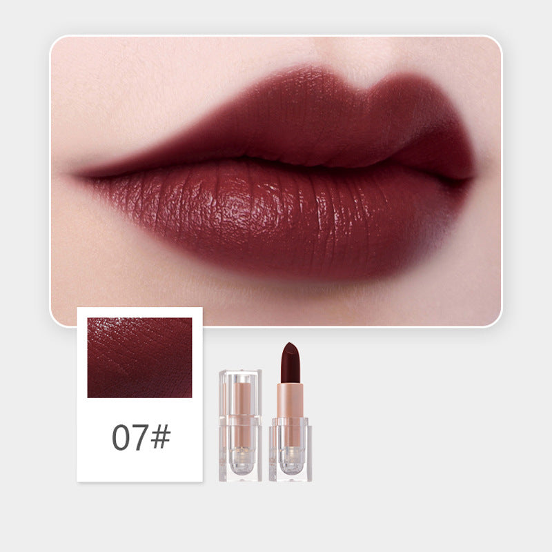 Matte Finish Crystal Square Tube Lipstick