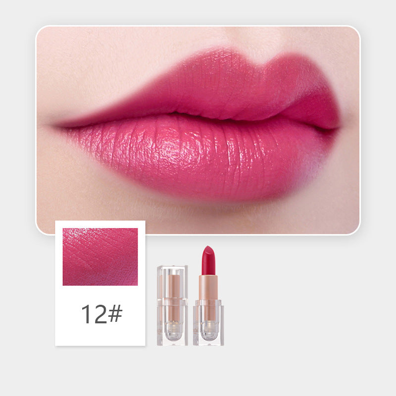 Matte Finish Crystal Square Tube Lipstick