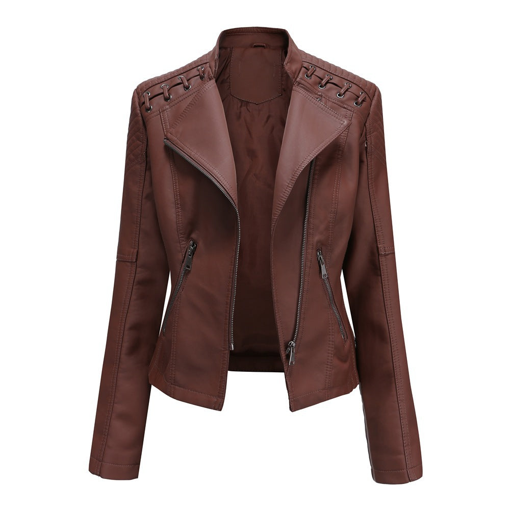 Women's Leather Short Jacket