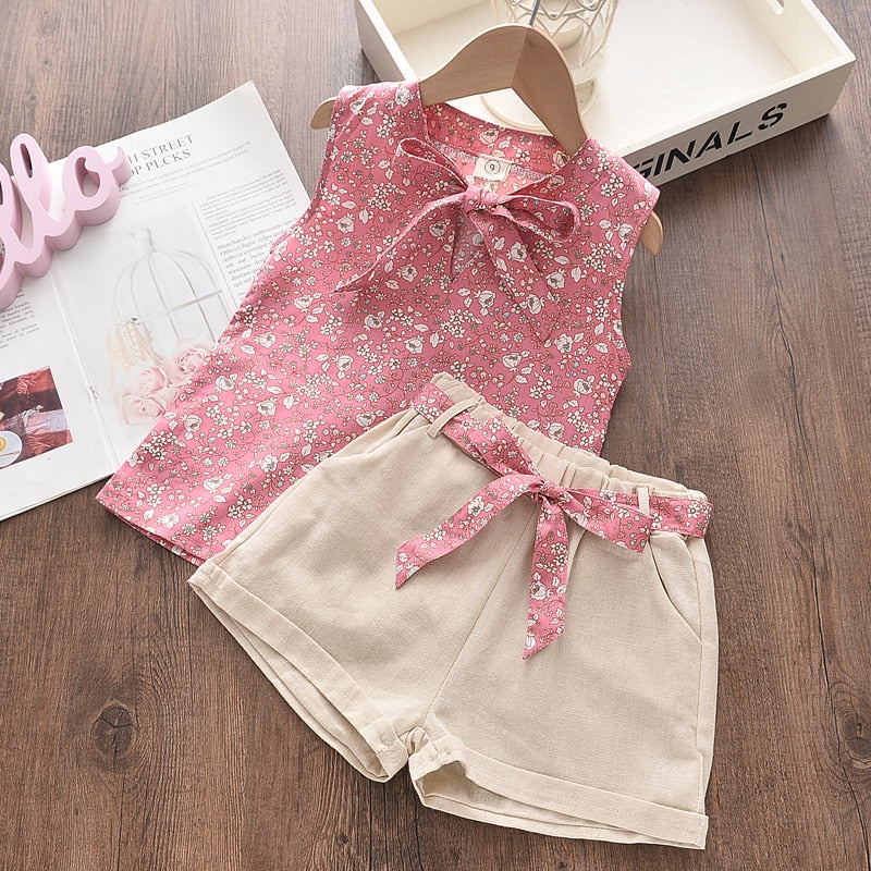 Girls' Summer Clothing Set