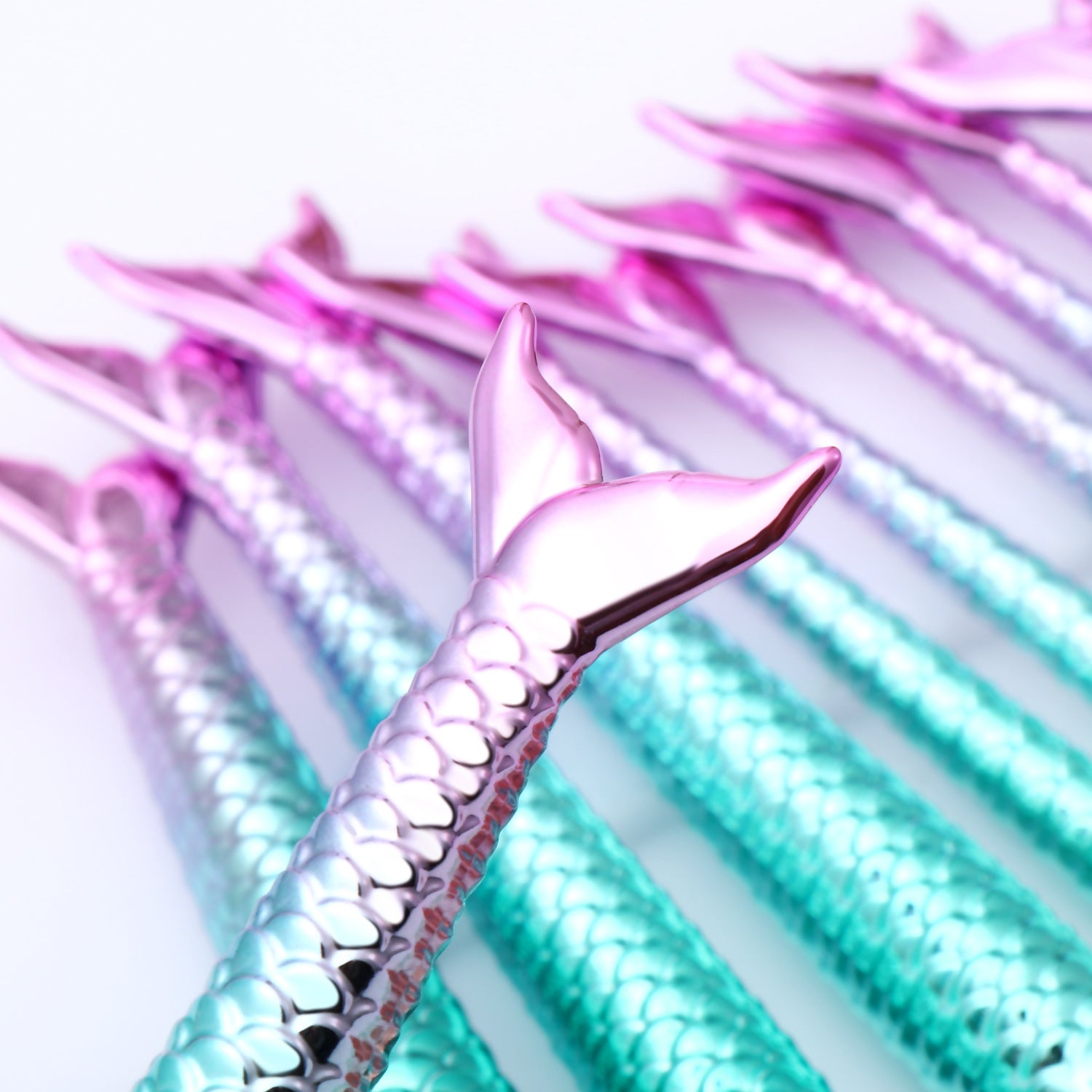 Mermaid Shaped Makeup Brushes