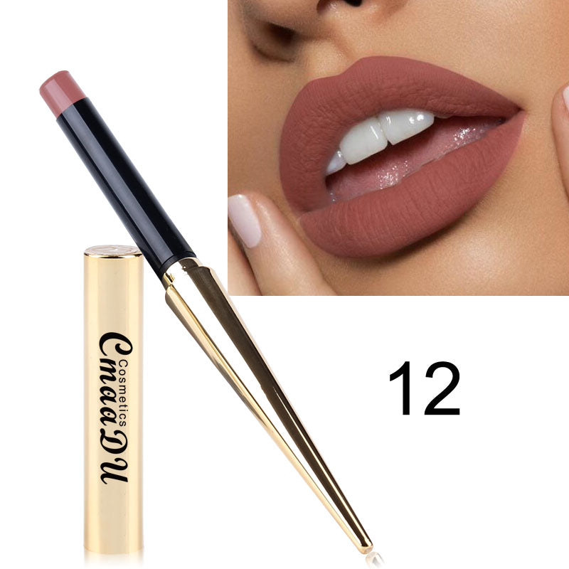 Women's Simple Multicolor Gold Matte Lipstick