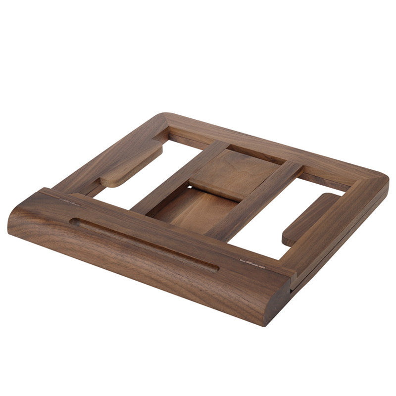 Walnut Laptop Raising Shelf Folding Rack Adjustable