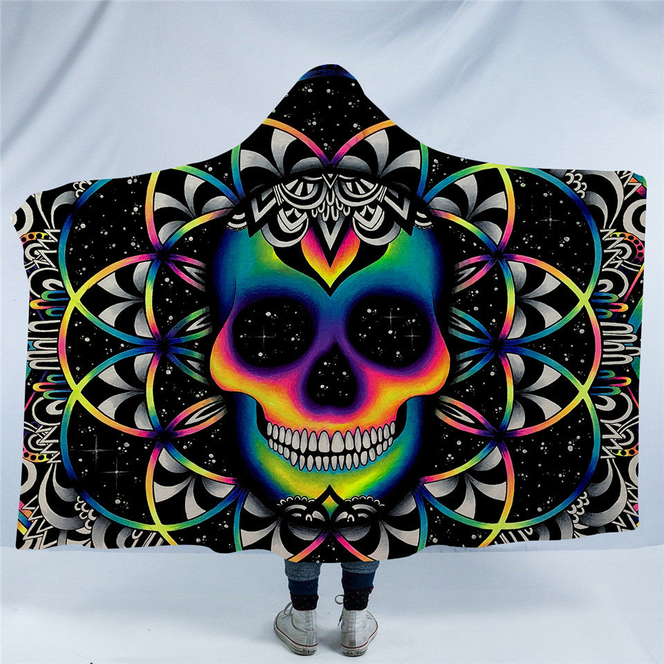 3D Digital Printed Hooded Blanket Cape