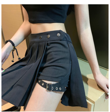 Work Clothes Plaid Skirt Female Summer Cool Girl Wear A Tactical Skirt