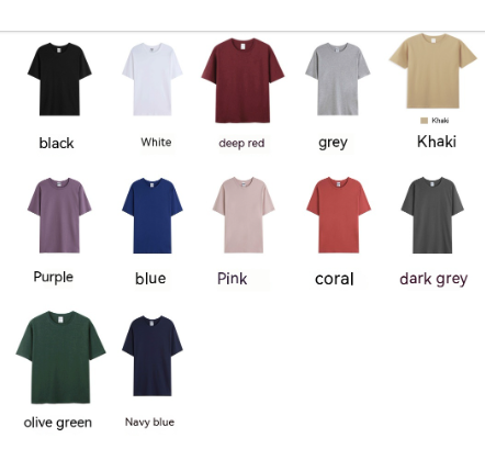 Men's Round Neck Short Sleeved T-shirt