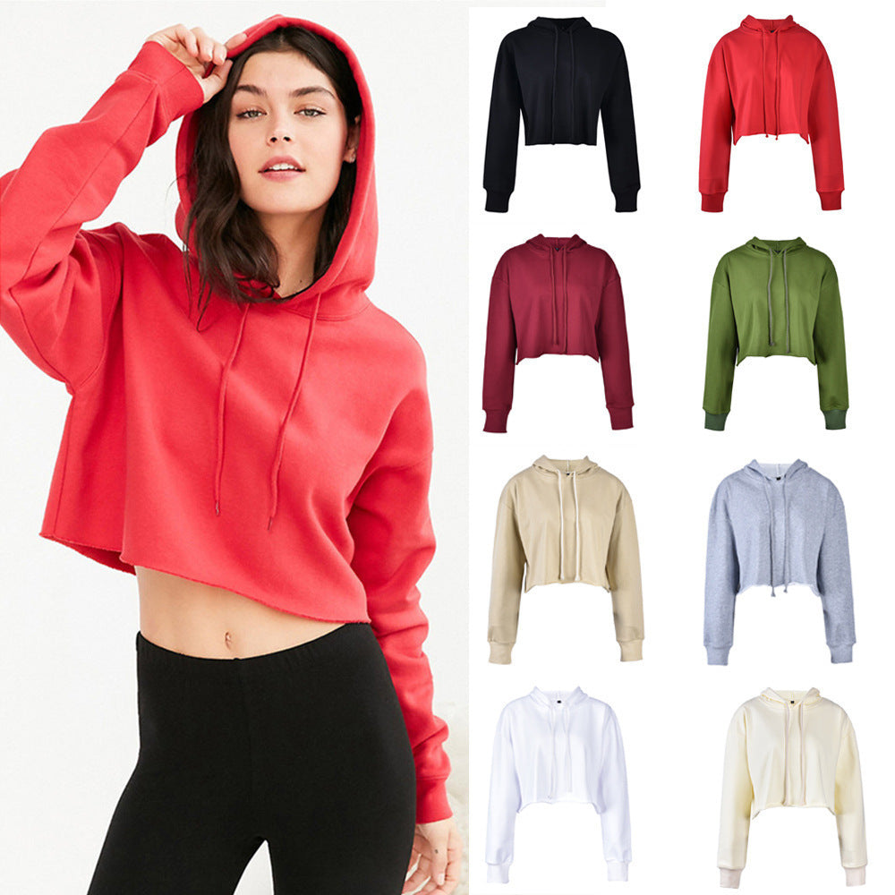 Solid Color Short Cropped Multicolor Sweater