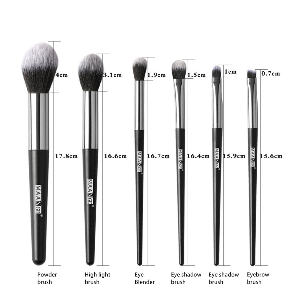 Fashion 6 Makeup Tools Female Trimming Blush Eyeshadow Brushes