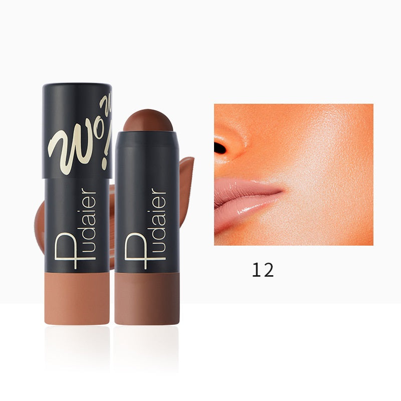 Foundation Makeup Color Rendering Not Smudge 12 Colors Lightweight Breathable Matte Stick Foundation