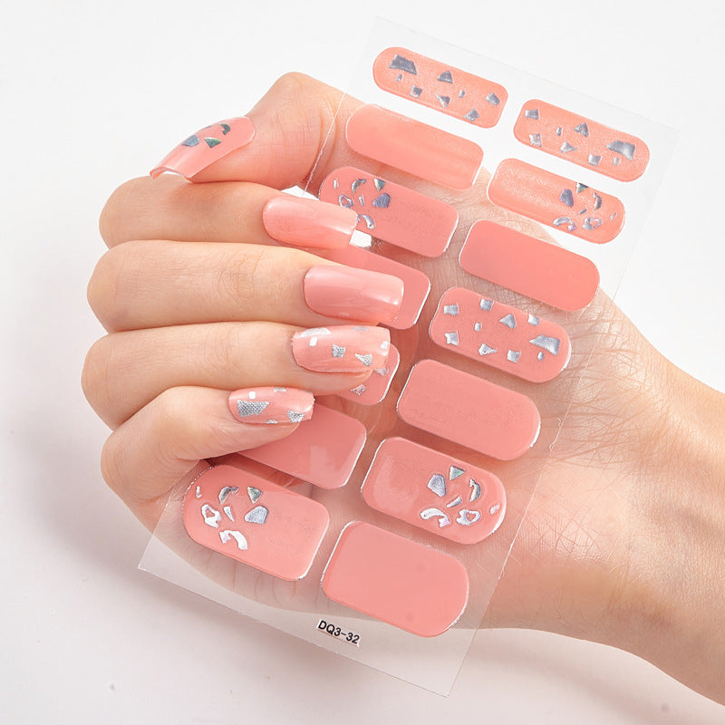 Laser Bronzing Craft Nail Applique Nail Sticker