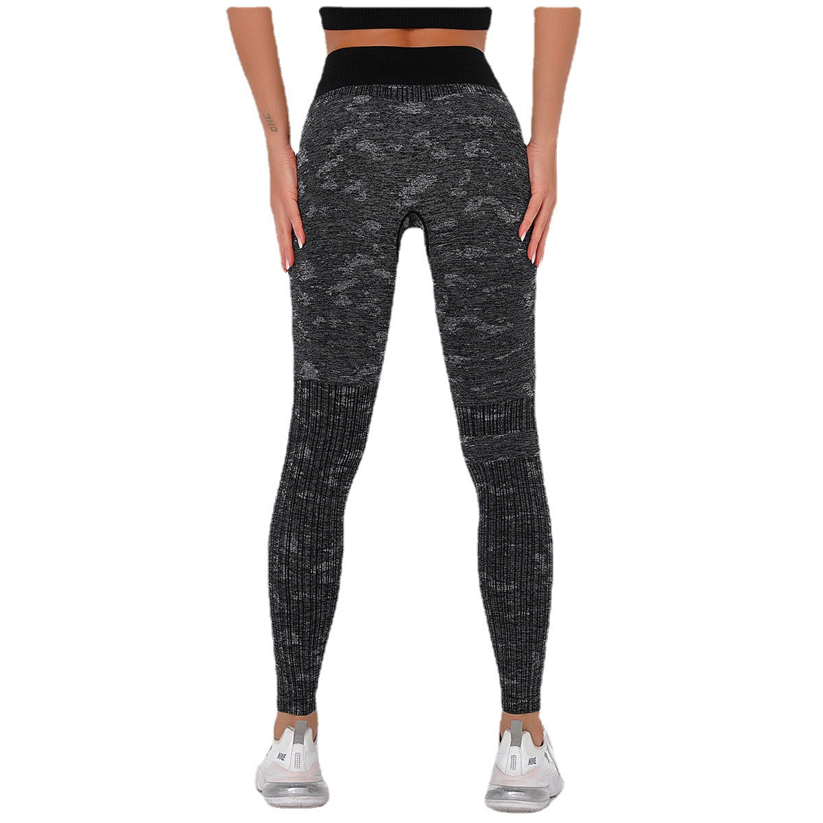 Seamless Quick-drying Striped Yoga Fitness Pants